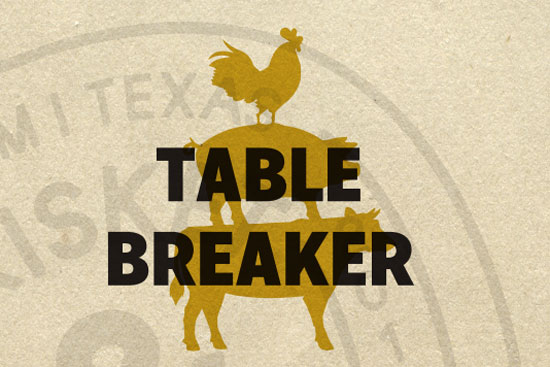 Illustration med texten Table breaker