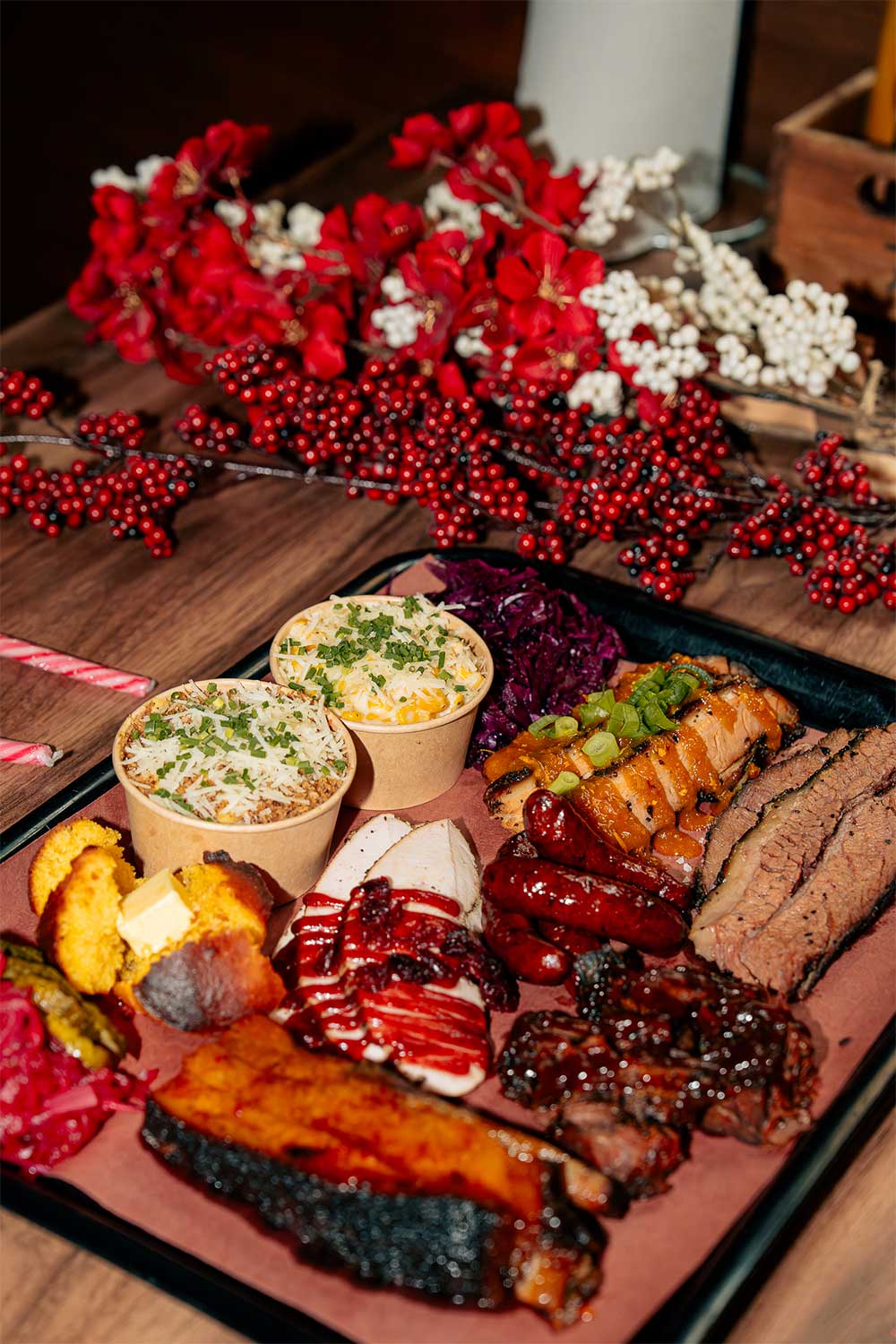 Ett uppdukat julbord