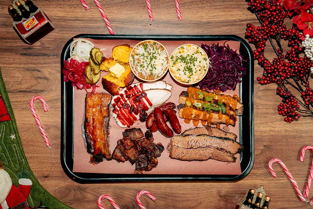 Ett uppdukat julbord