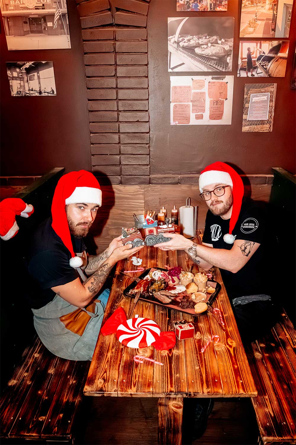 Ett uppdukat julbord